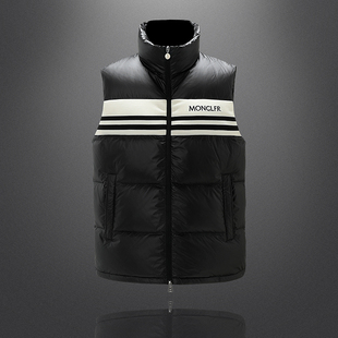 男士 039 立领针织拼接羽绒马甲90白鸭绒 P370 QT6020 新款