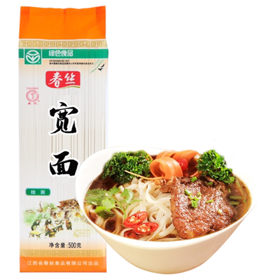 春丝500g绿色劲道宽面条