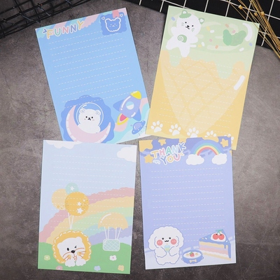 日韩文具 唯美可爱卡通小熊信封信纸套装 书写稿纸信笺包邮可定制