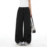 【魔悦】男女同款工装裤两穿阔腿裤长裤   券后29.9元包邮