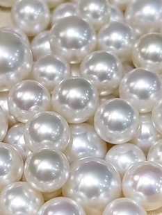 赫本产地直播开蚌取珍珠鲜活淡水河蚌爱迪生单珠活蚌赛澳白项链