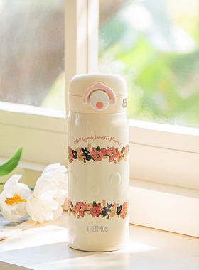 日本THERMOS膳魔师保温杯女生高颜值便携小巧女士水杯杯子 400ml