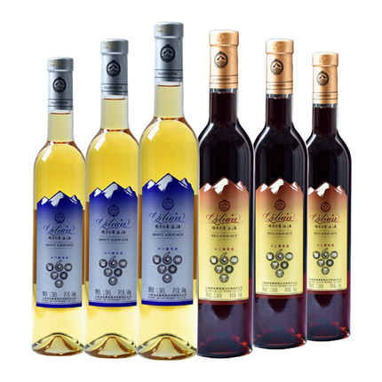 甘肃张掖特产祁连传奇冰白冰红葡萄酒甜型红酒冰酒500mL