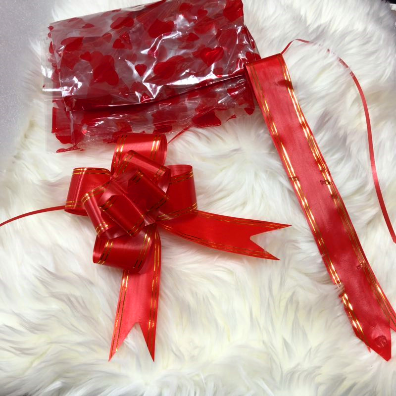 结婚婚庆传统过大礼袋水果篮拉花