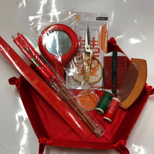 广东结婚庆用品传统女金色蜡烛
