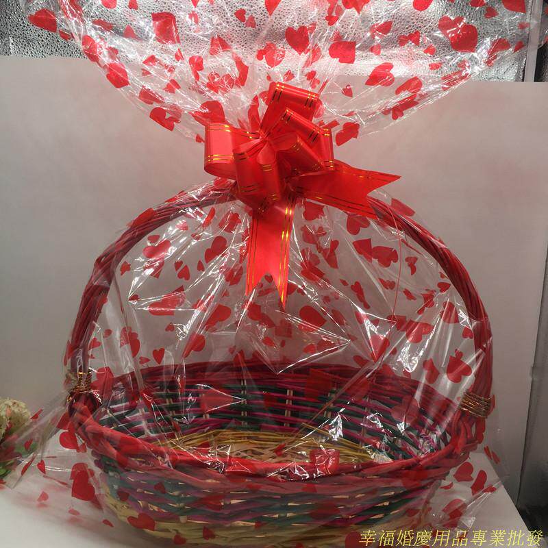 香港婚庆用品过大礼果篮水果礼品篮柳编水果篮手提篮藤编竹篮花篮