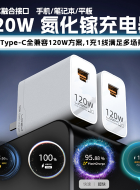 LDZM120W乐迪智美88W超级快充全协议充电器适用vivoOPPO三星iQOO华为荣耀mate60pro/magic6融合快充充电头