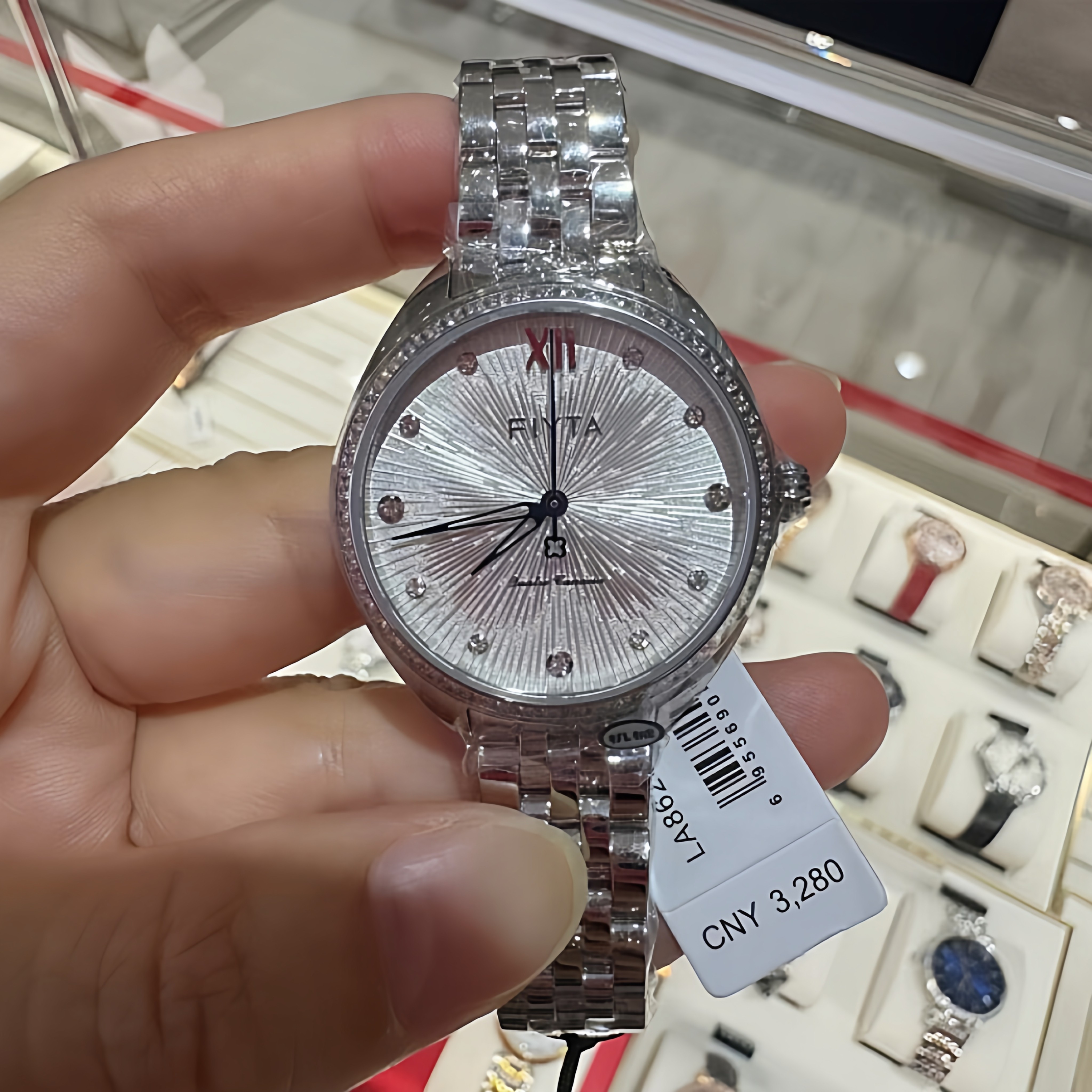 2025新品商场同款飞亚达表四叶草系列女士机械表钢带腕表LA862039