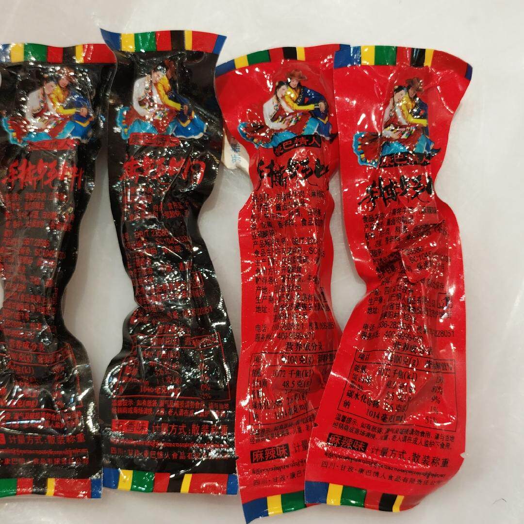 四川康定康巴情人手撕牦牛肉五香味麻辣味