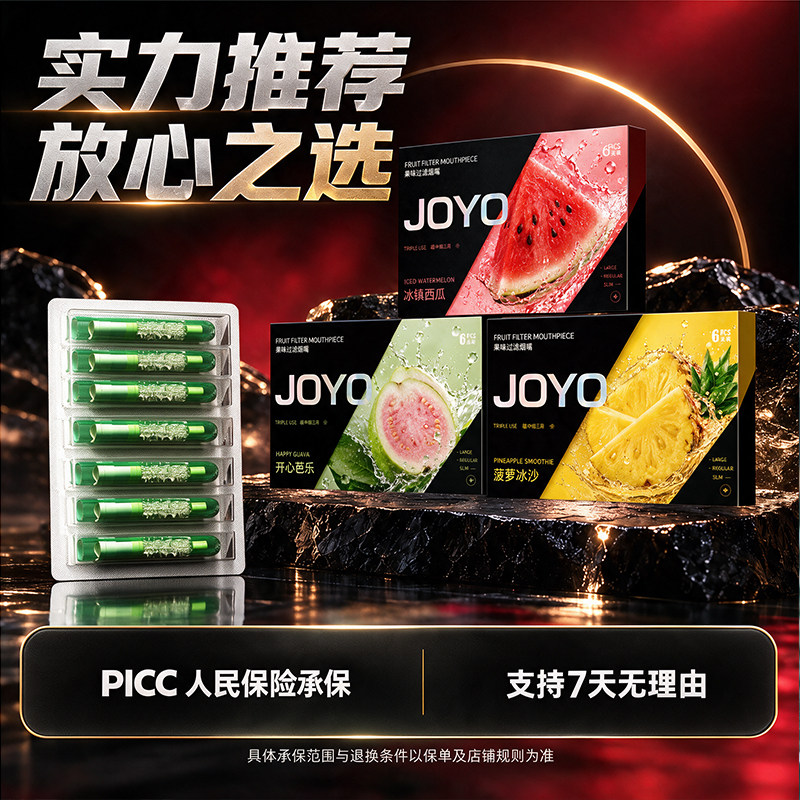 诤友2026新款果味烟嘴薄荷强效过滤烟嘴管烟香滤嘴粗中细三用男士
