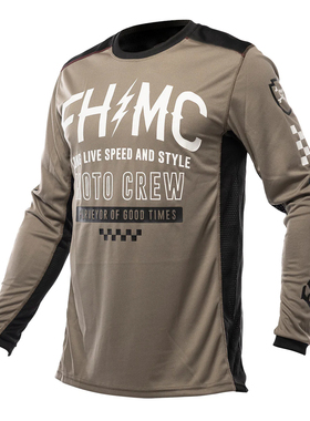 25 FASTHOUSE新款越野摩托车骑行服长袖速干衣山地速降服男女透气