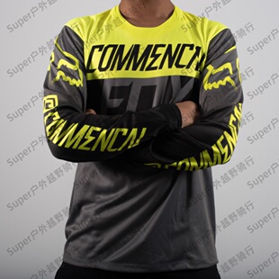 Commencal FOX 山地速降夏越野摩托车骑行服长袖透气速干车队男女