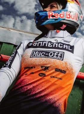 Commencal 车队山地速降休闲男女夏越野摩托车骑行服长袖透气速干