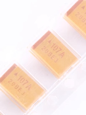 贴片钽电容 7343D 10V 100UF ±10%  TAJD107K010RNJ  丝印107A