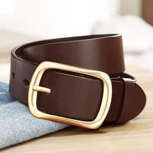 复古针扣皮带男士年轻人潮流ins简约牛仔裤腰带男女百搭学生裤带