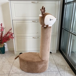 奶粉罐制作可爱小鹿坐凳套九个奶瓶罐改造儿童坐凳套面料弹力超柔