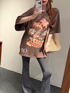 T恤长裤 舒适套装 两件套 气质高级感百搭宽松显瘦短袖 时尚 春季 新款