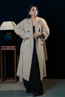 秋冬新款「拉绒羊绒大衣系列」重磅山羊绒羊毛拉毛工艺极奢系大衣