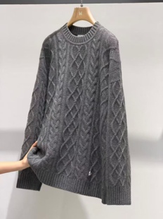 CJZP正品2025秋冬100%山羊绒康赛妮纱线加厚宽松慵懒套装询价私信