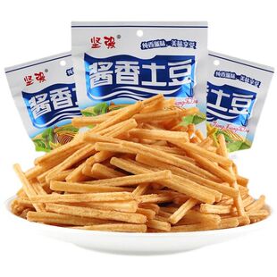 坚强酱香土豆薯条小时候椒盐土豆条脆8090儿时怀旧膨化小零食小