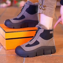 马丁靴棉靴 新款 皮毛一体雪地靴女厚底加绒加厚保暖棉鞋 2025年冬季