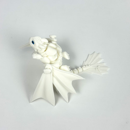 新款3D打印摆件无牙仔关节可活动仿真玩偶手办小飞龙模型玩具 - 封面