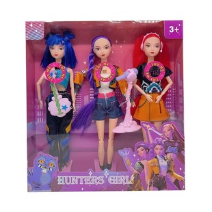 猎魔女团玩具娃娃玩偶kpop鲁米佐伊米拉带乐器音乐主题曲手办礼物