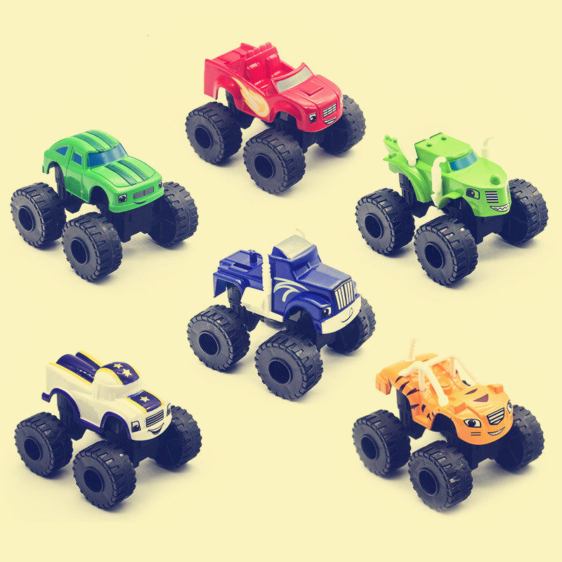blaze monster machines 火焰和机器怪兽玩具车儿童旋风战车模型
