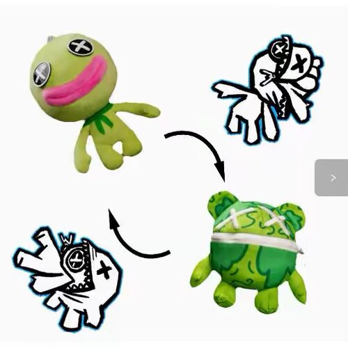 跨境新款波比的第五章玩偶公仔Wrongside Outimals plush毛绒玩具
