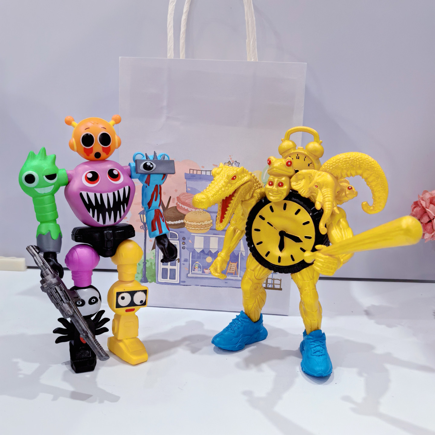 外国版山海经国王木棍人融合怪vs节奏盒子西蒙机器人摆件模型玩具,模玩/动漫/周边/娃圈三坑/桌游,潮玩明盒/吊卡,淘宝优惠券,粉丝福利购,淘宝优惠卷