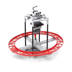 兼容国产小颗粒科技积木爬行过山车立体轨道车摇晃的小球套装