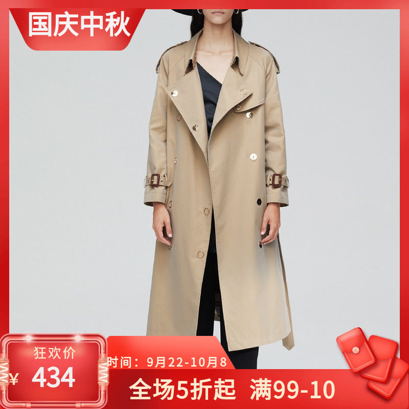 英伦风风衣女长款过膝2020秋季大衣端庄气质修身欧洲站秋款长外套