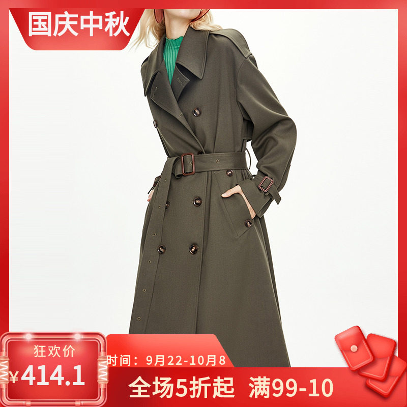 中长款过膝风衣女2020秋冬韩版新品修身气质显瘦英伦风帅气外套潮