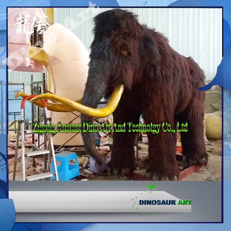 博物馆定制电动大型仿真动物影视物理特效道具远古生物模型猛犸象