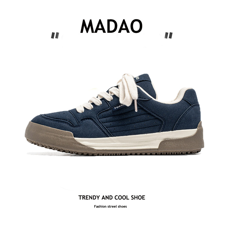 日系小众板鞋春秋季2026新款韩版百搭面包潮鞋男款帆布运动休闲鞋,流行男鞋,休闲板鞋,淘宝优惠券,粉丝福利购,淘宝优惠卷