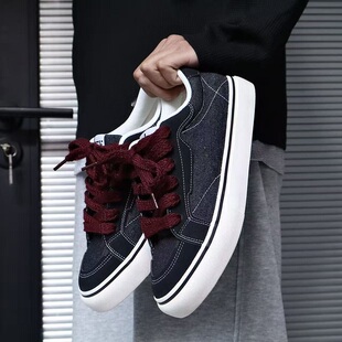 滑板鞋 ins港风学生潮鞋 男透气韩版 潮牌帆布鞋 子 潮流百搭个性 夏季