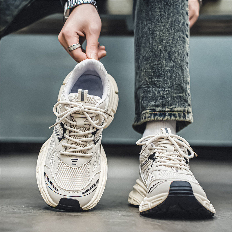 莆田男鞋春季透气网面潮牌高级感