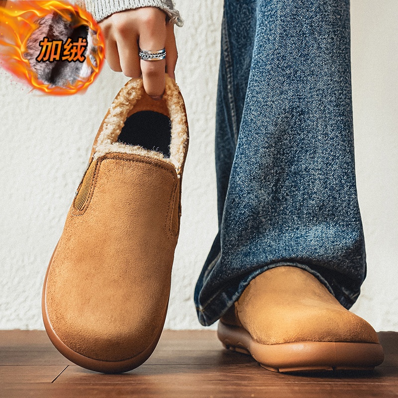 雪地靴男低帮冬季加绒加厚保暖