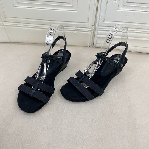LadyShoes外贸原单夏季坡跟凉鞋