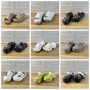Lady Shoes外贸原单杂款女鞋36-37码独码时尚百搭休闲洞洞鞋拖鞋