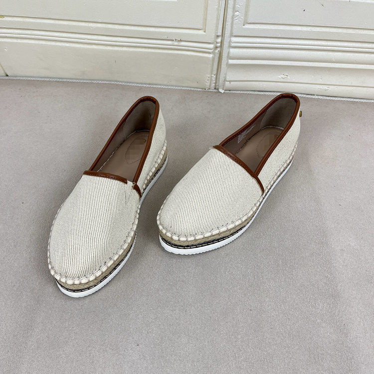 Lady Shoes外贸原单女鞋新款时尚圆头纯色厚底一脚蹬单鞋渔夫鞋