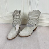 外贸原单女靴尖头纯色粗跟带钻侧拉链时装 Lady Shoes 短靴堆堆靴