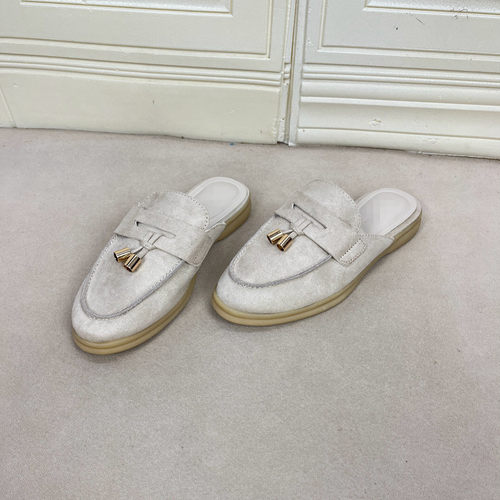 平底包头流苏半拖简约时尚新款