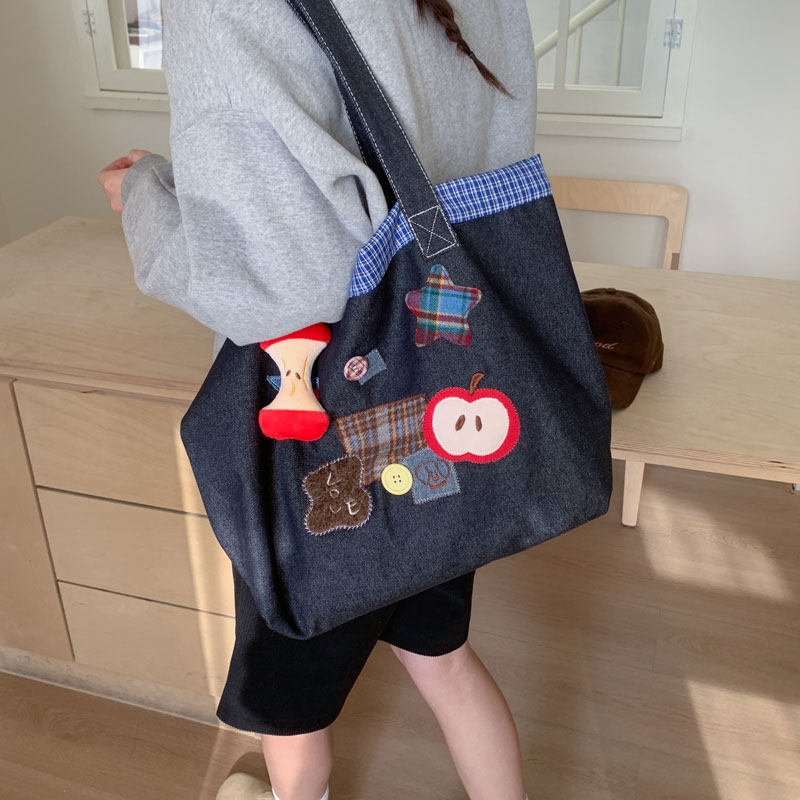 大容量帆布包包女2026新款时尚百搭通勤单肩购物袋休闲上课托特包,箱包皮具/热销女包/男包,托特包,淘宝优惠券,粉丝福利购,淘宝优惠卷