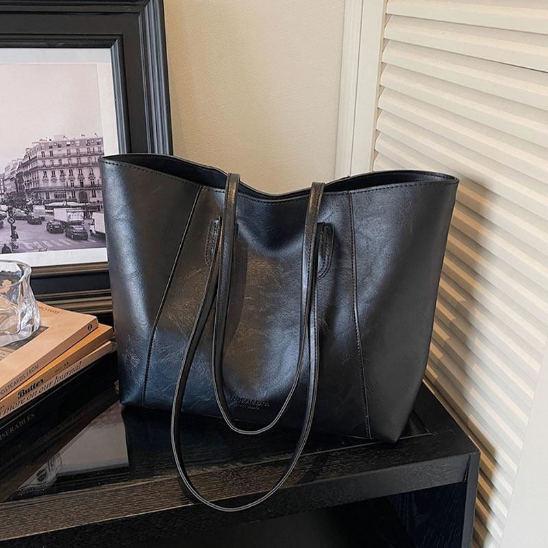 简约复古大容量包包女2026新款时尚休闲通勤单肩包百搭质感托特包,箱包皮具/热销女包/男包,托特包,淘宝优惠券,粉丝福利购,淘宝优惠卷