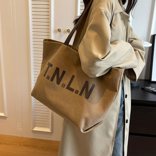 单肩包上课手提袋通勤托特包