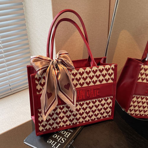 手提新娘包百搭单肩托特包