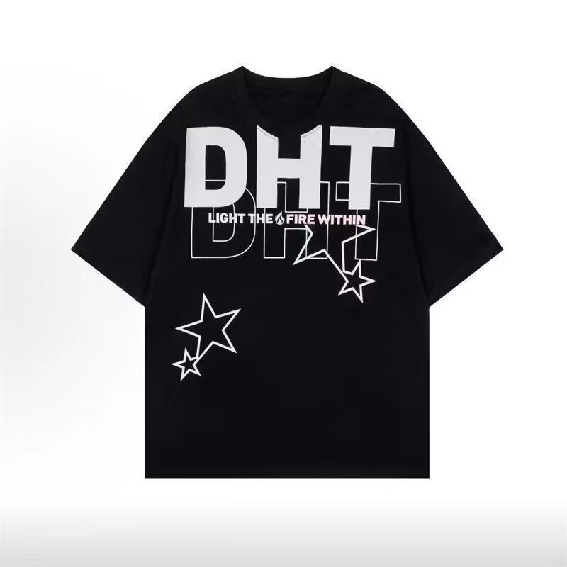 美式复古星际牛仔日系卡通水洗做旧ins宽松圆领长短袖t恤卫衣tee
