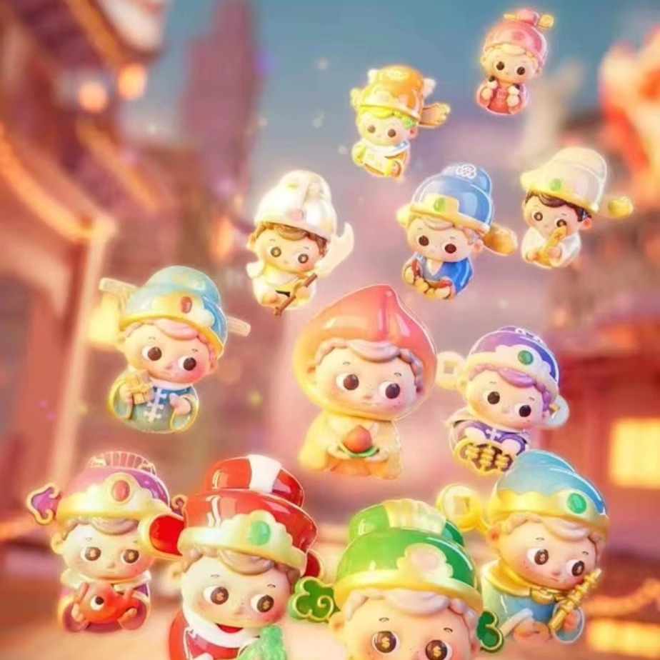 正版PIDOL有豆必玲系列福神萌粒mini盲盒手办潮玩盲盒手办女礼物