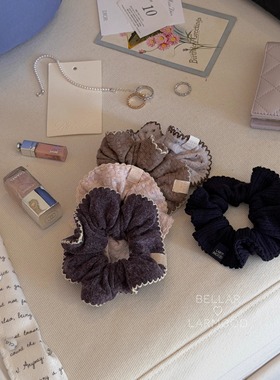 Bellar/larmood很难不爱GirlsDaily少女经典复古单品碎花针织发圈